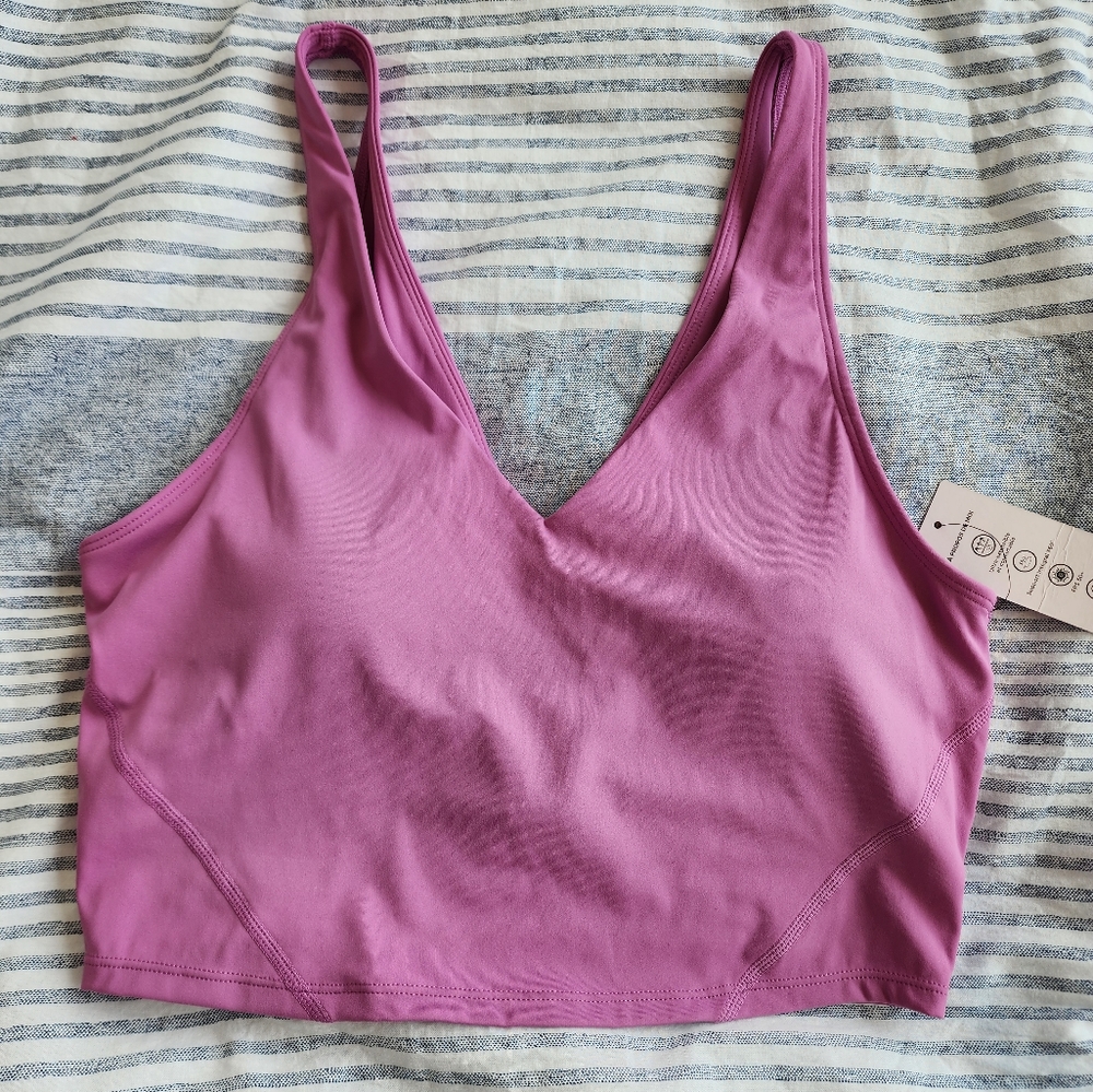 Pink/Purple Sports Bra - new, size M